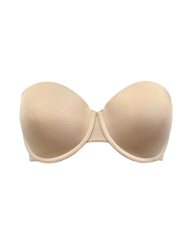 Pour Moi Definitions Push Up Strapless Bra Natural