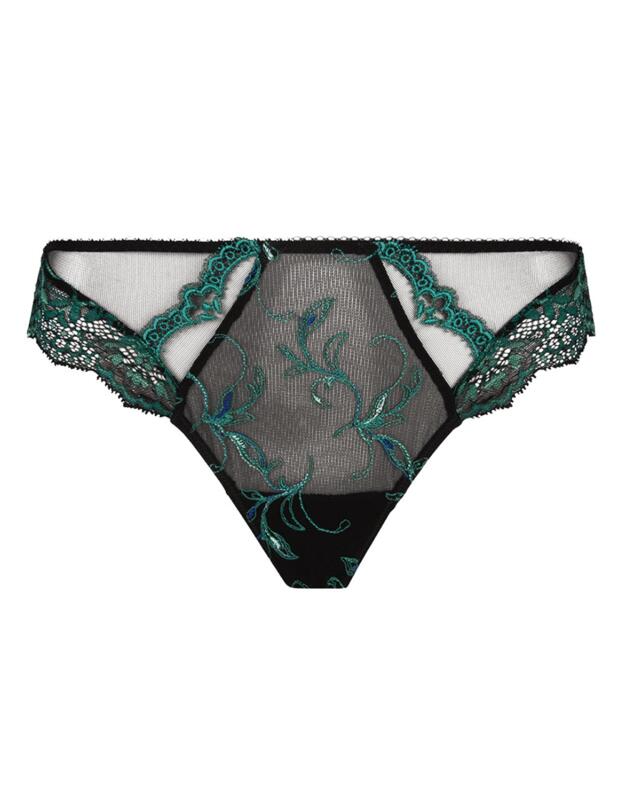 Lise Charmel Secrete Emeraude Brief Noir Vert 