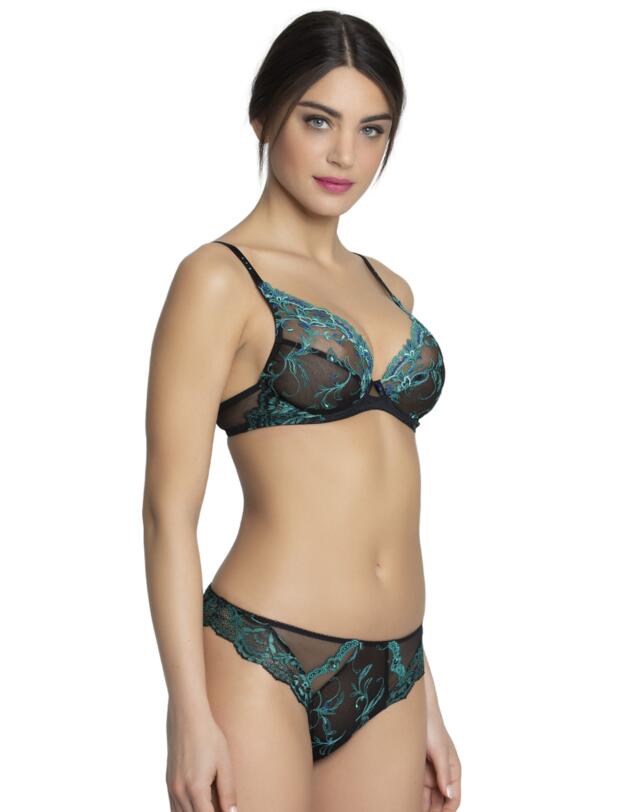 Lise Charmel Secrete Emeraude Brief Noir Vert 