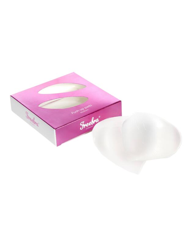 Freebra Push-Up Cleavage Boost Bra Pads Clear Transparent