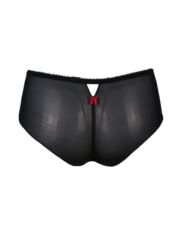 Pour Moi Amour Shorty Brief Black/Scarlet