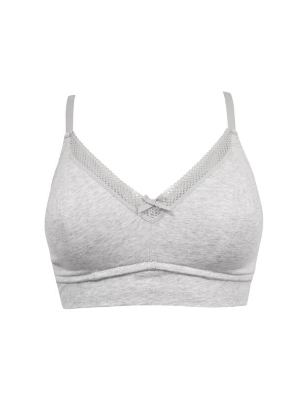 Pour Moi Love To Lounge Non Wired Bra Grey Marl