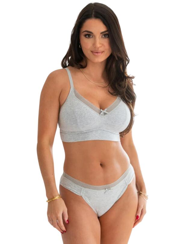 Pour Moi Love To Lounge Brief Grey Marl