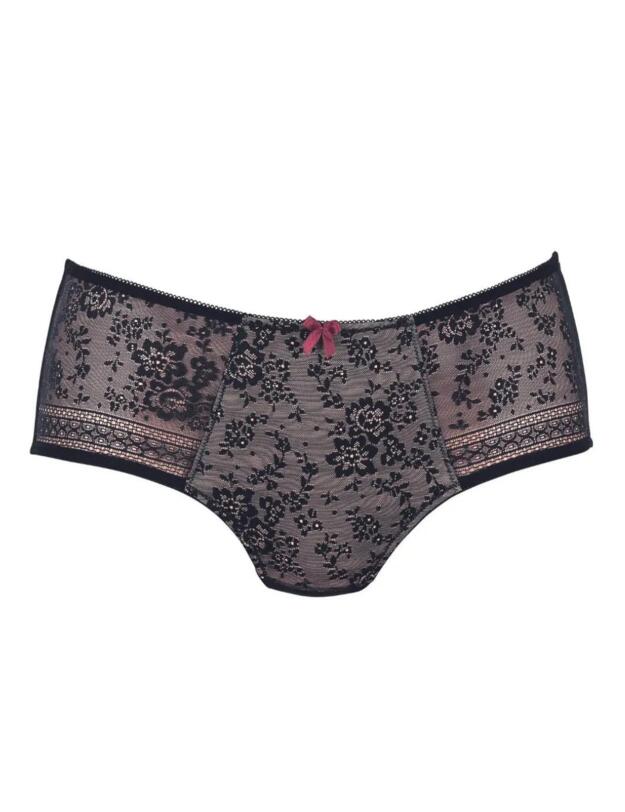 Rosa Faia Fleur High Waist Briefs Black 