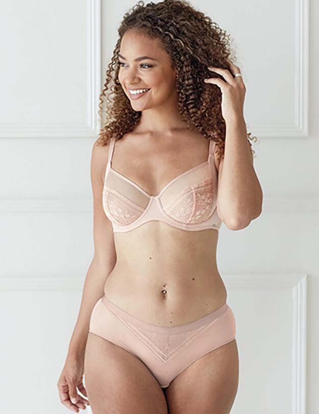 Pretty Polly Botanical Lace Short Blush