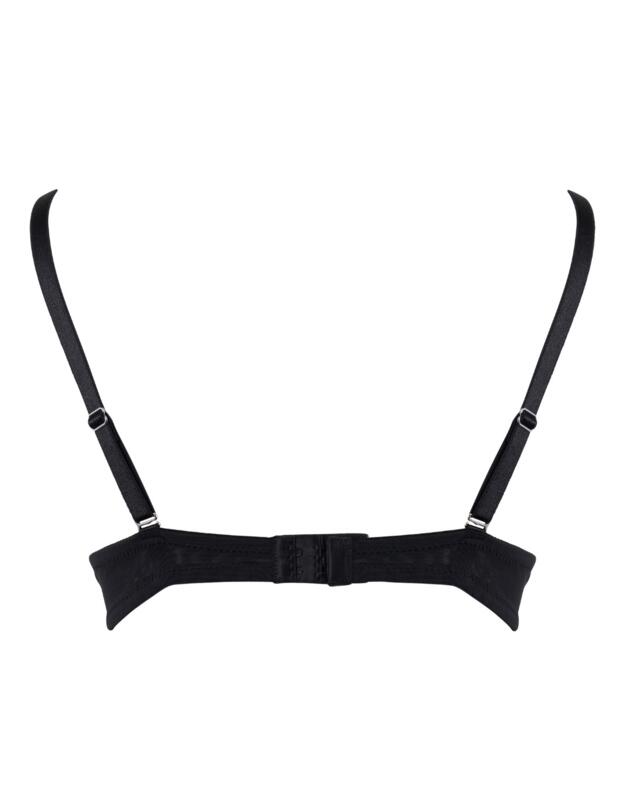 Wonderbra Refined Glamour Triangle Plunge Bra Black 