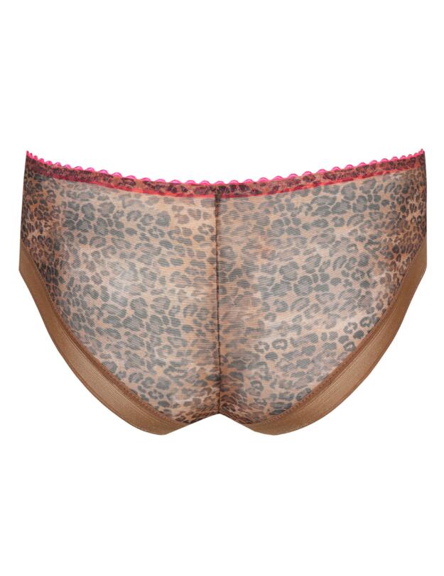 Prima Donna Twist Cafe Plume Hotpant Brief Cheetah