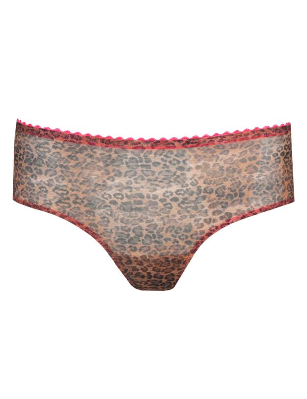 Prima Donna Twist Cafe Plume Hotpant Brief Cheetah