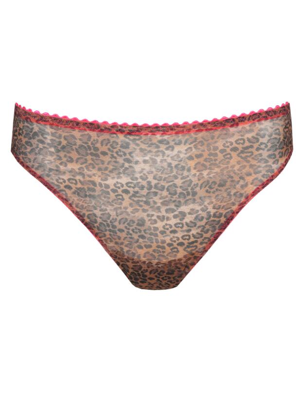 Prima Donna Twist Cafe Plume Thong Cheetah 