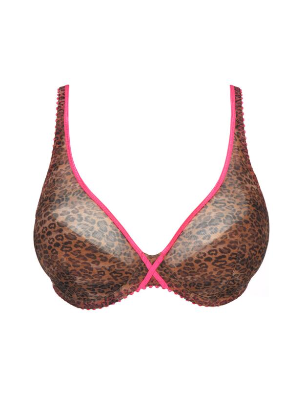 Prima Donna Twist Cafe Plume Plunge Bra Cheetah 