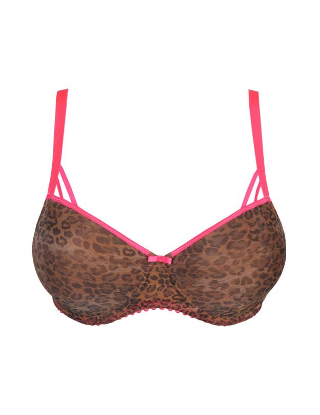 Prima Donna Twist Cafe Plume Padded Balcony Bra Cheetah 