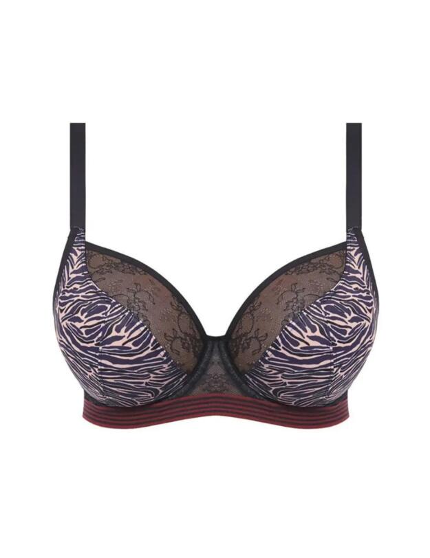 Freya Wild Plunge Bra Black Zebra