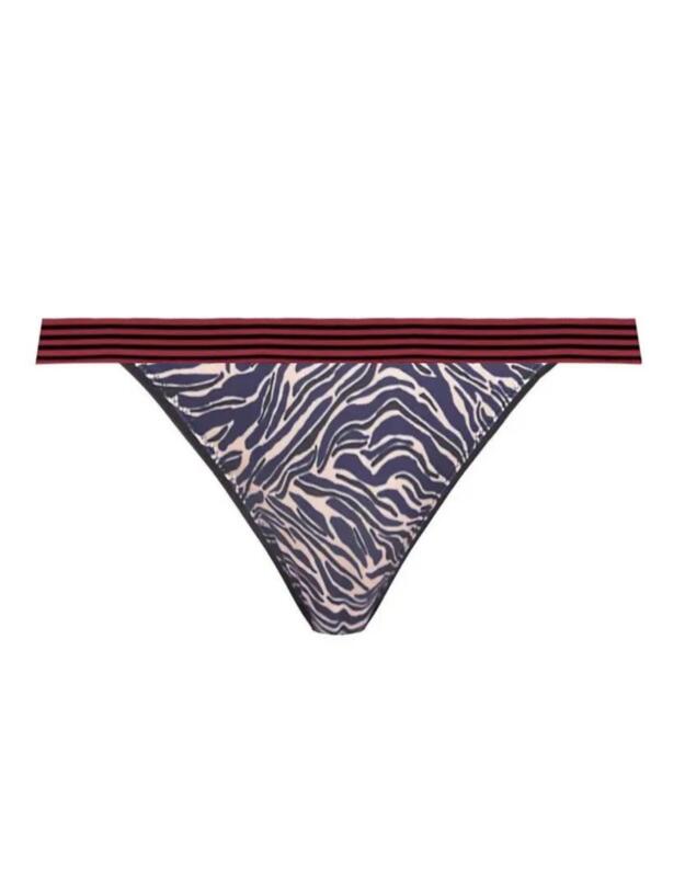 Freya Wild Brief Black Zebra
