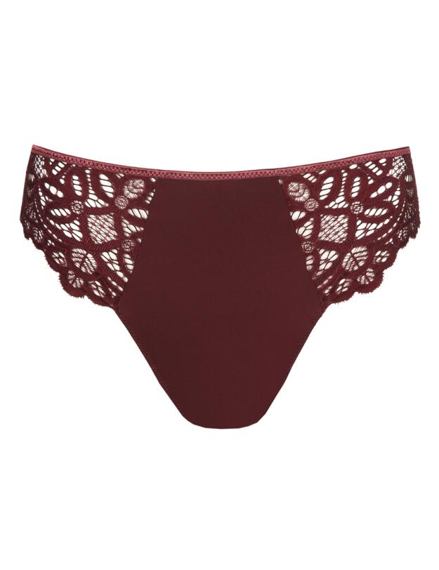 Prima Donna Twist First Night Thong Merlot 