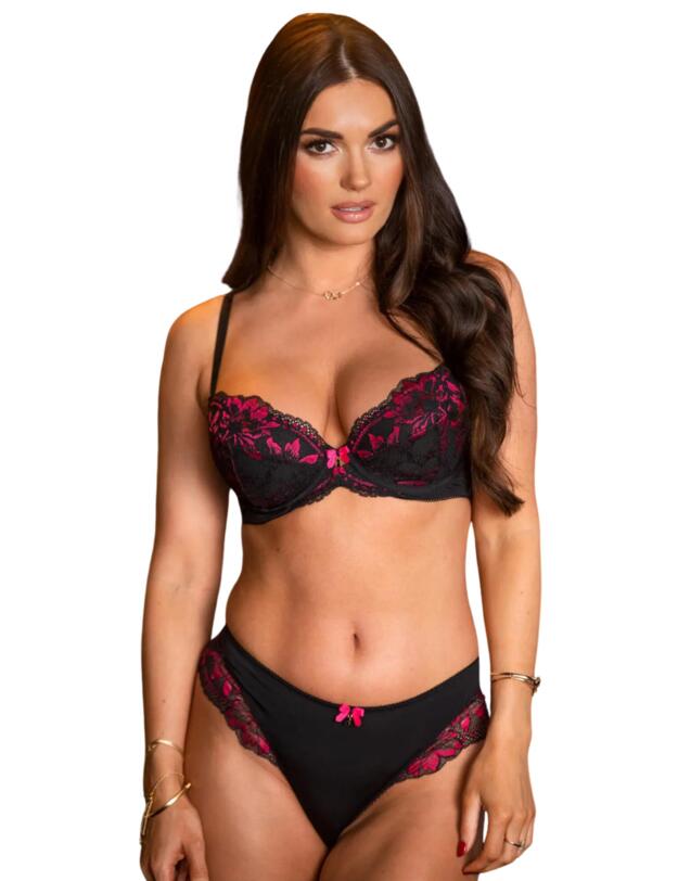 Pour Moi JAdore Padded Bra Black/Pink