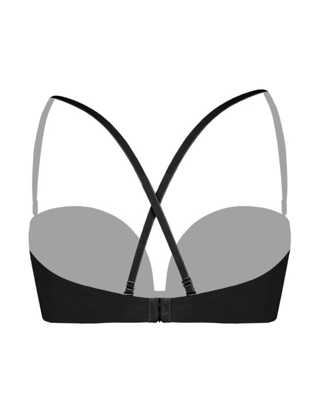 Wonderbra Ultimate Silhouette Plunge Bra Black 