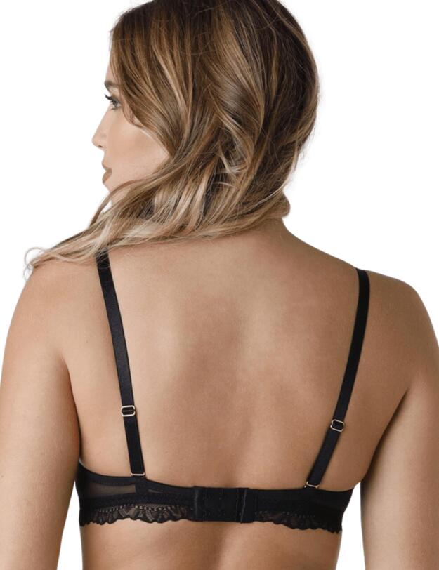 Wonderbra Spirit Triangle Lace Bra Black 