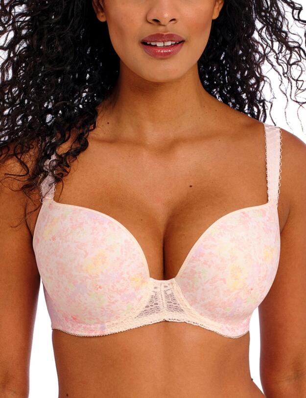 Freya Daydreaming Moulded Plunge T-Shirt Bra Peach Blossom