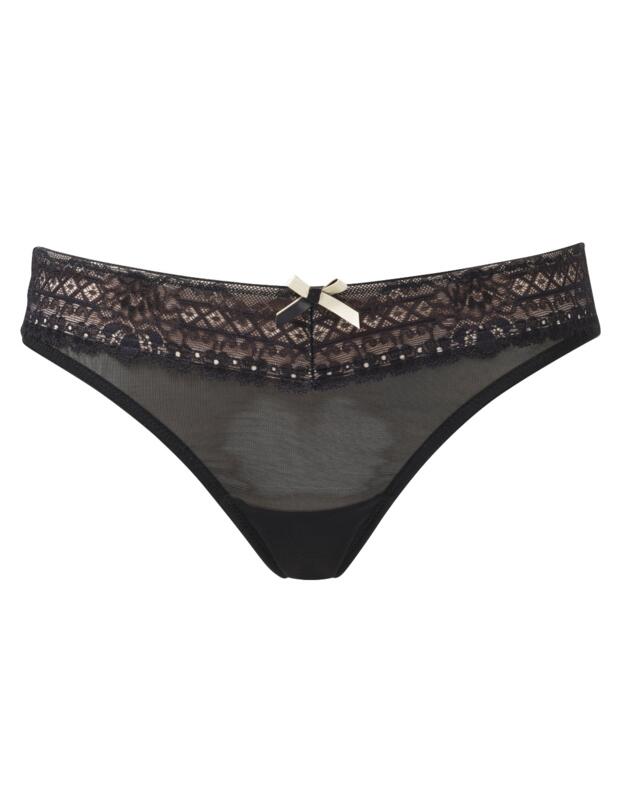 Panache Sophie Thong Black/Chai 