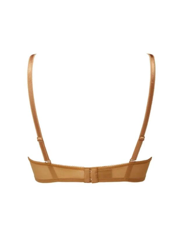 Gossard Glossies Lace Sheer Bra Spiced Honey