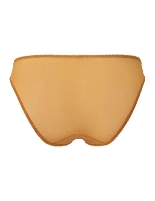Gossard Glossies Lace Brief Spiced Honey