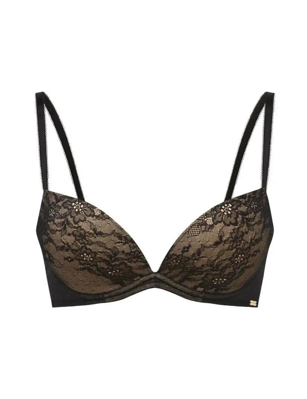 Gossard Glossies Lace Padded Plunge Bra - Belle Lingerie