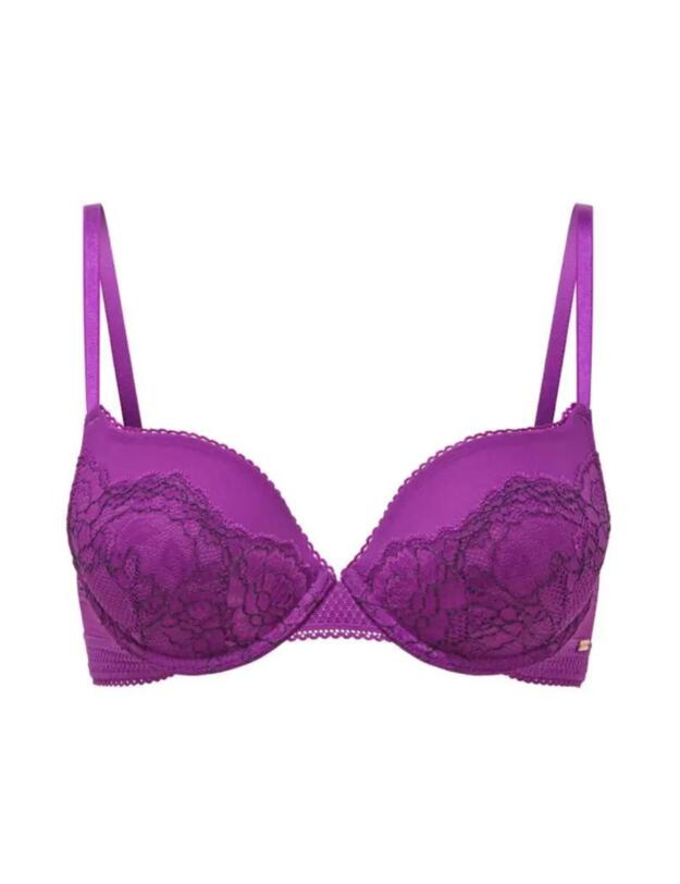 Gossard Lux Plunge Bra Blackcurrant