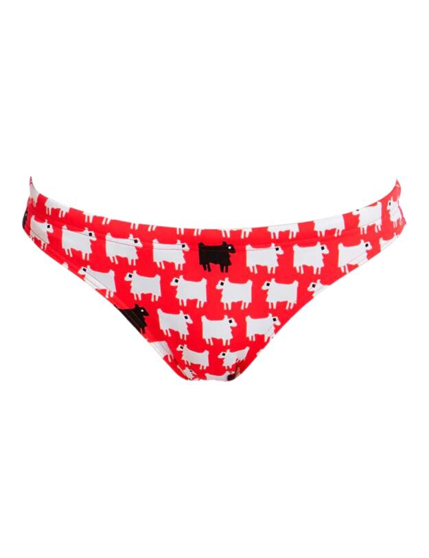 Funkita Ladies Black Sheep Bibi Banded Bikini Brief Black Sheep