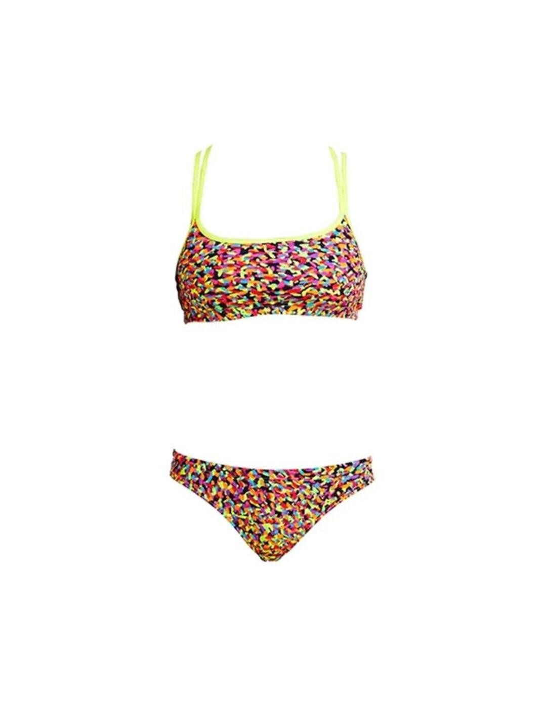 Funkita Girls Fireworks Criss Cross Bikini Set