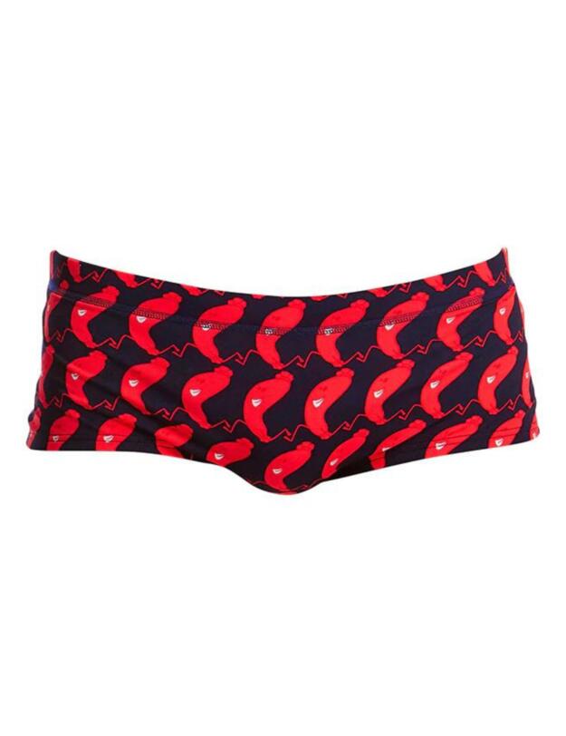 Funky Trunks Mens The Great Sausage Run Swim Trunk The Great Sausage Run