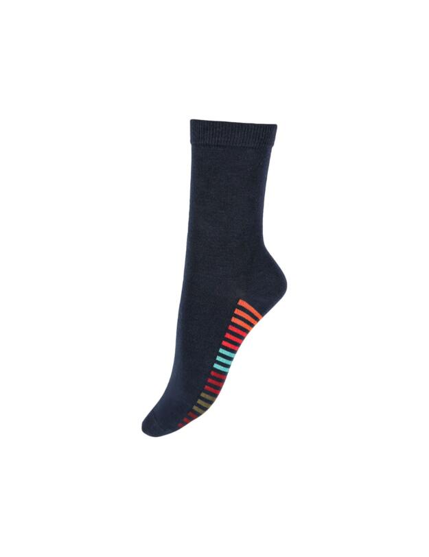 Pretty Polly Bamboo Socks 2-Pack Stripe Socks Navy Mix