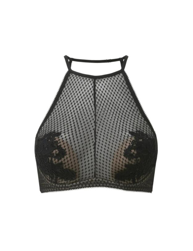Gossard Geo Chic Bralette Bra Top Black