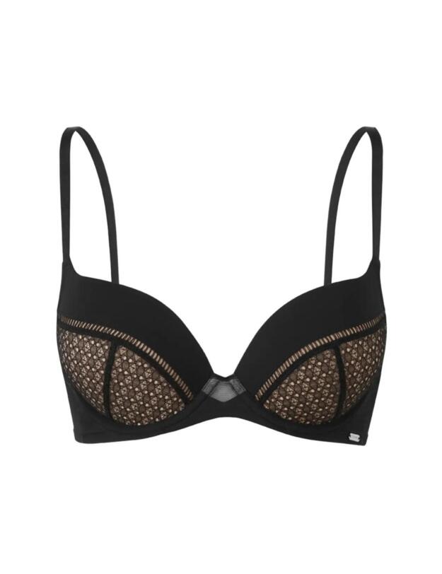 Gossard Graphic Luxe Plunge Bra Black