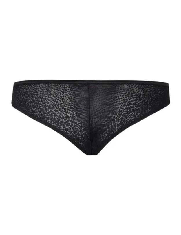 Gossard Glossies Animal Brazilian Brief Black