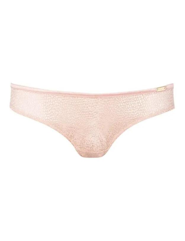 Gossard Glossies Animal Brazilian Brief Caramel