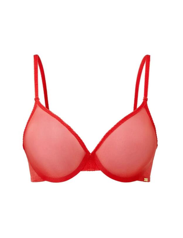 Gossard Glossies Sheer Bra Chilli Red