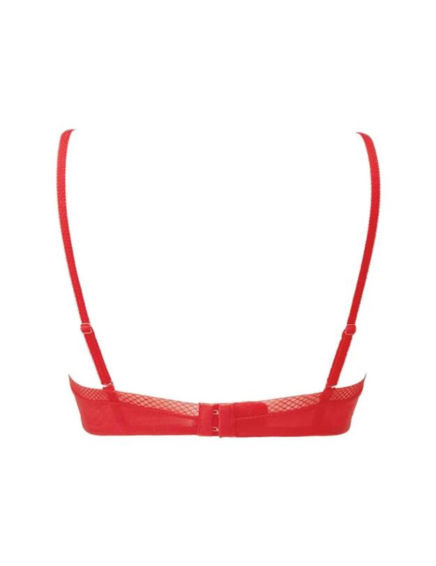 Gossard Glossies Sheer Bra Chilli Red