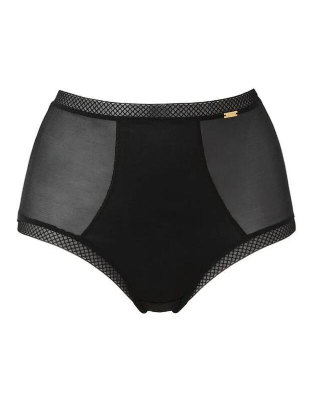 Gossard Glossies Deep Brief Black
