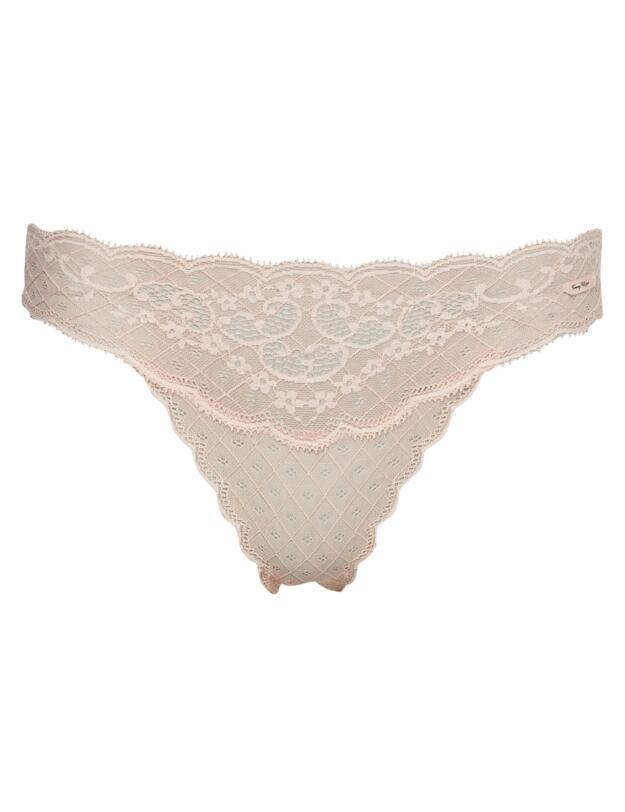Tommy Hilfiger Tommy Prairie Lace Brazilian Brief Delicate Peach 