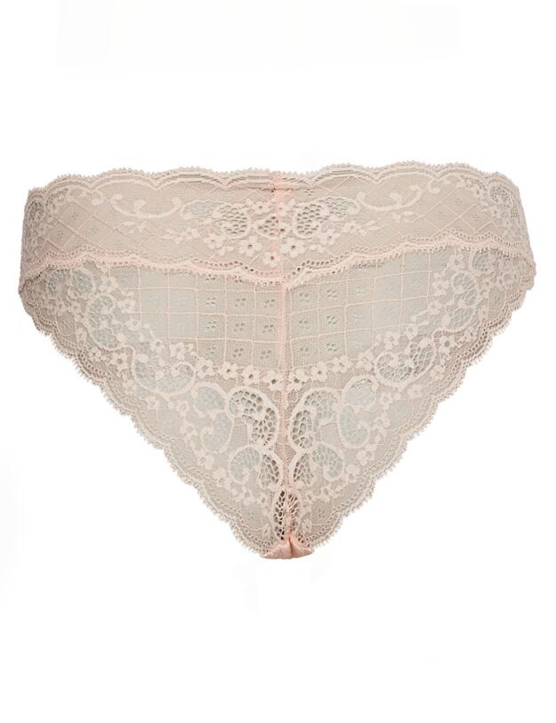 Tommy Hilfiger Tommy Prairie Lace Brazilian Brief Delicate Peach 