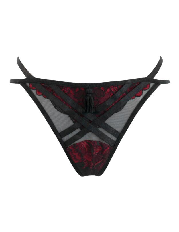 Pour Moi After Hours Thong Red/Black 