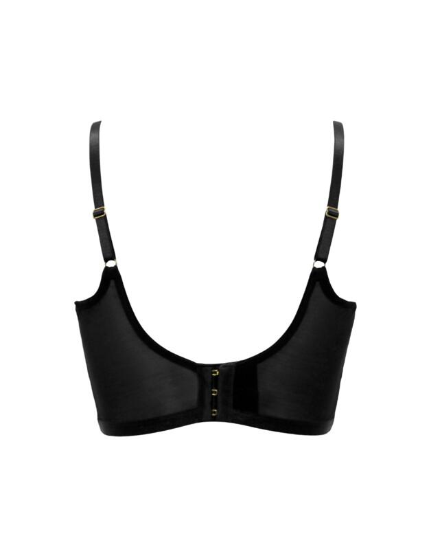 Pour Moi After Hours Padded Longline Bra Red/Black 