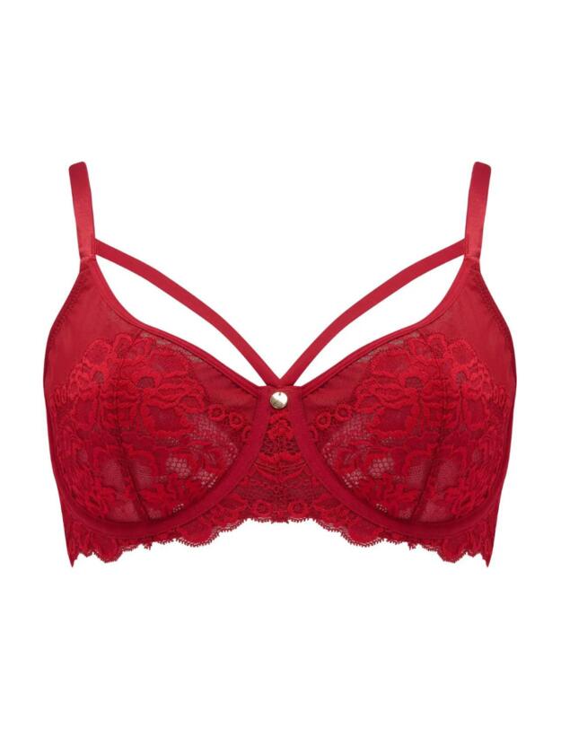 Pour Moi Statement Underwired Bra Red