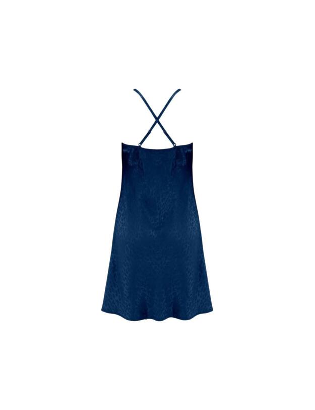  Pour Moi Satin Jacquard Chemise Navy