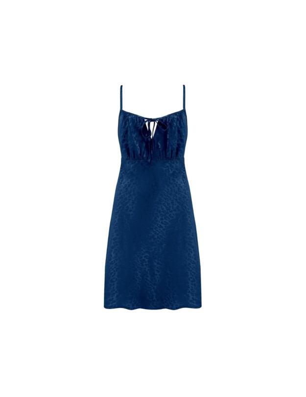  Pour Moi Satin Jacquard Chemise Navy
