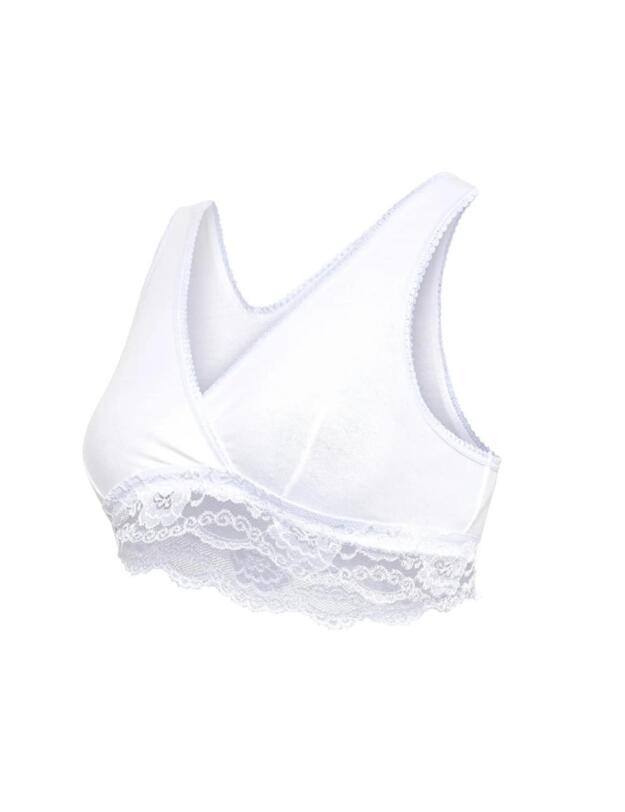 Carriwell Crossover Sleeping Nursing Bra White