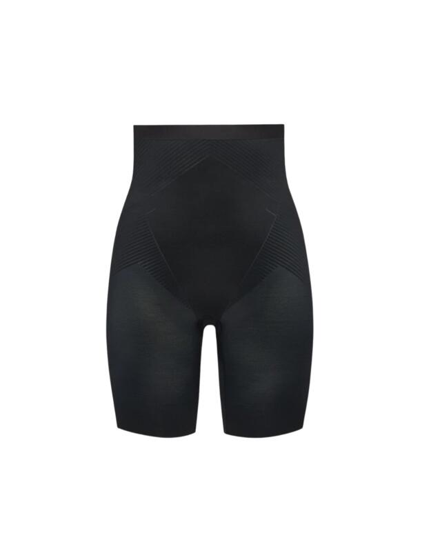 Spanx Shape My Day High-Waist Mid Thigh Shaping Brief Black