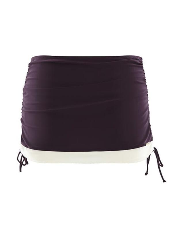 Panache Portofino Skirted Brief Aubergine
