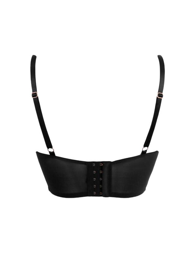 Pour Moi Manhattan Padded Longline Bra Black 