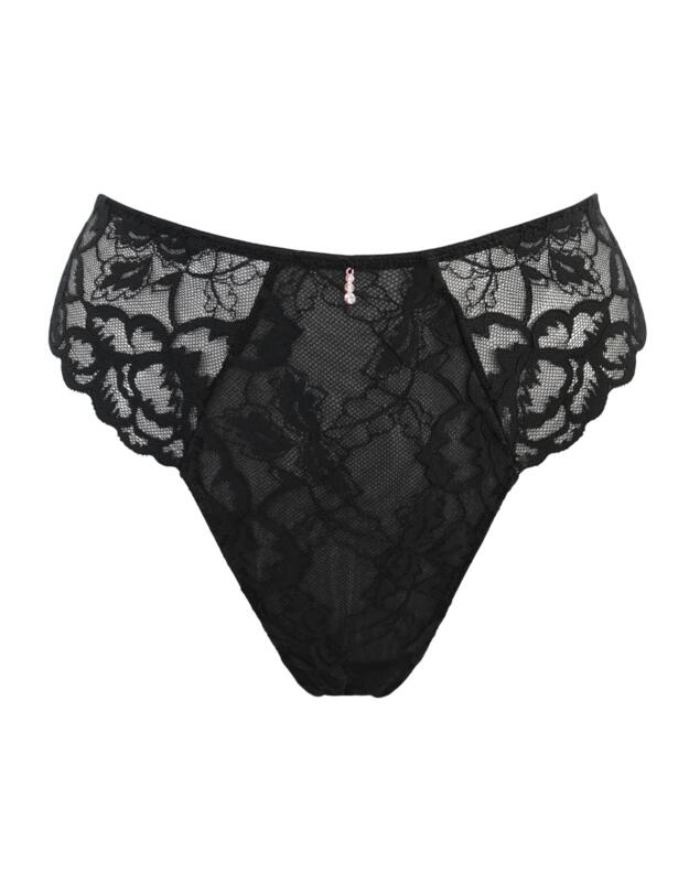 Pour Moi Manhattan High Leg Brief Black 